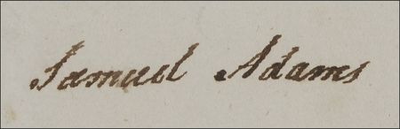 Lot #185 Declaration of Independence: Samuel Adams - Image 2