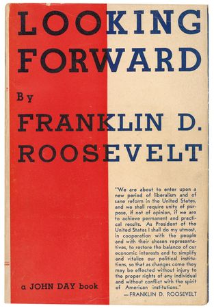 Lot #123 Franklin D. Roosevelt: FDR twice-signs one of the rarest versions of his 1939 book Looking Forward - Image 2