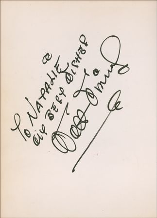 Lot #609 Walt Disney: Disney signs his pioneering animation study - Image 1