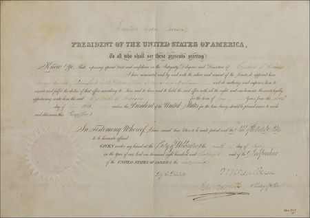 Lot #146 Martin Van Buren Signed Document - Image 1