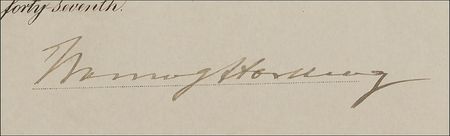 Lot #59 Warren G. Harding Signed Document - Image 2
