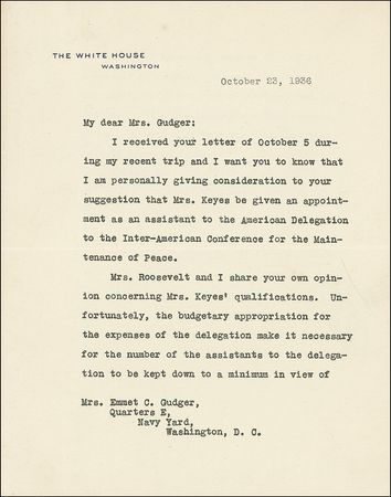 Lot #124 Franklin D. Roosevelt Typed Letter Signed - Image 1