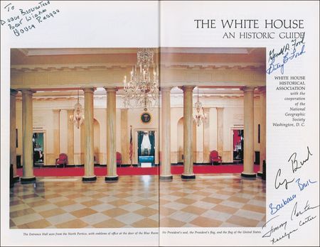 Lot #101 Presidents and First Ladies: Former tenants sign their Pennsylvania Ave. book - Image 1