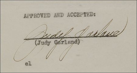 Lot #917 Judy Garland Signed Document - Image 2