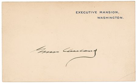 Lot #25 Grover and Frances Cleveland White House