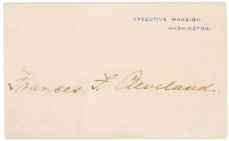 Lot #25 Grover and Frances Cleveland White House Cards - Image 2