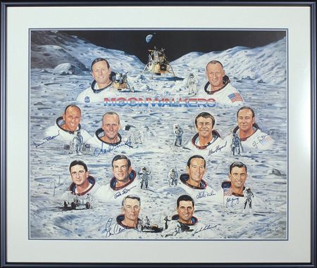 Lot #452 Moonwalkers: Difficult to find Ron Lewis Moonwalkers print - Image 1