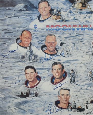 Lot #452 Moonwalkers: Difficult to find Ron Lewis Moonwalkers print - Image 2