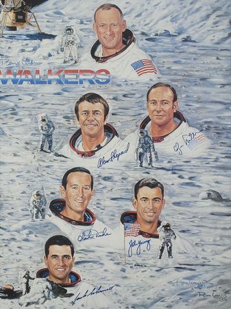 Lot #452 Moonwalkers: Difficult to find Ron Lewis Moonwalkers print - Image 3