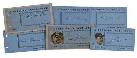 Lot #1123 Baseball Hall of Famers Signatures - Image 1
