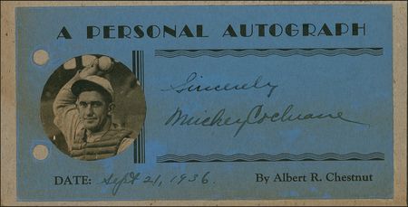 Lot #1123 Baseball Hall of Famers Signatures - Image 6