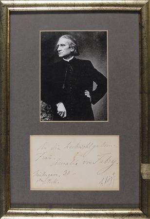 Lot #681 Franz Liszt Signature - Image 1