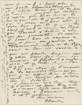 Lot #556 Claude Monet: In the midst of his House of Parliament series Monet finds himself distracted by a tragic fire?and by thoughts of his garden - Image 3