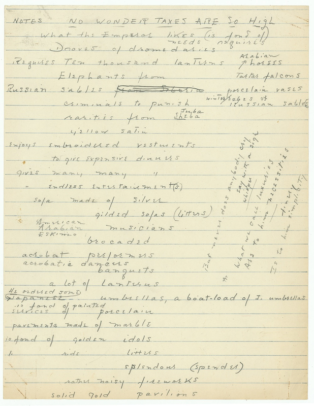 Lot 816 Cole Porter: The composer of ?You?re the Top? fine-tunes Aladdin, his final musical