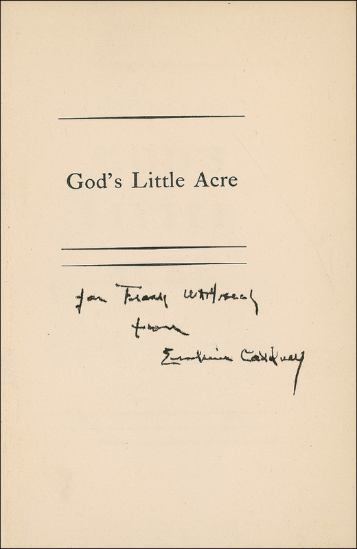 Lot 530 Erskine Caldwell Book