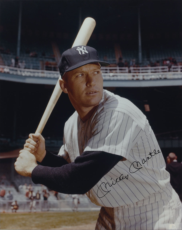 Lot 1254 Mickey Mantle Signed Photograph