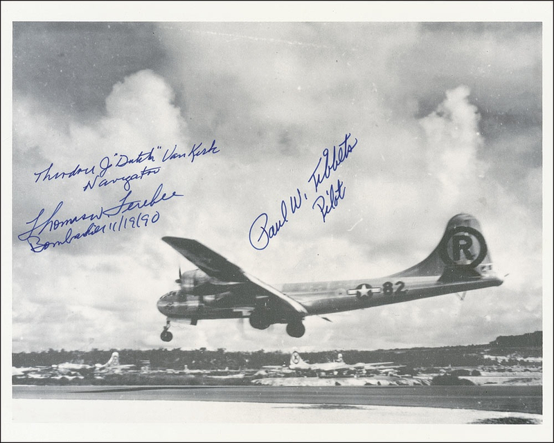 Lot 346 Enola Gay Signed Photograph