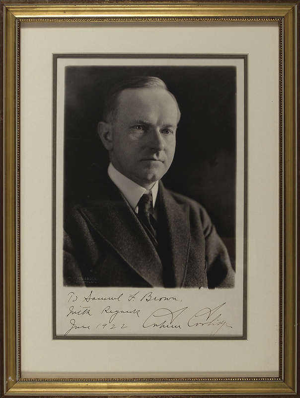 Lot 27 Calvin Coolidge Signed Photograph