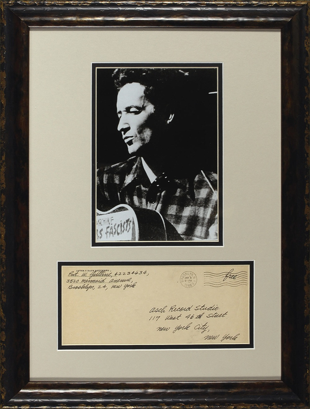 Lot 767 Woody Guthrie: A Woody Guthrie free frank