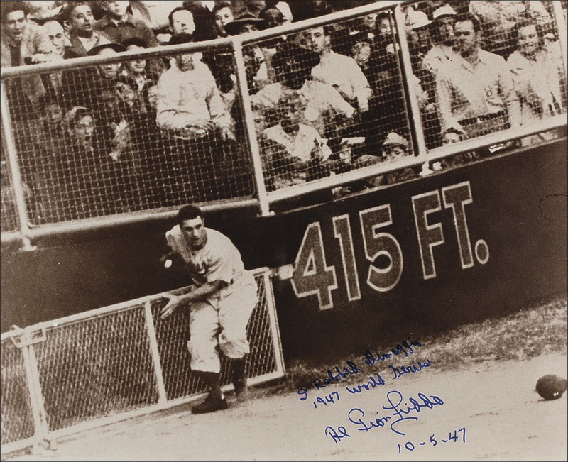 Lot 1216 Al Gionfriddo Signed Photograph