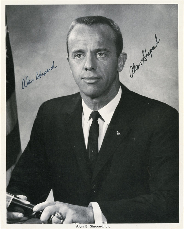 Lot 499 Alan Shepard Signed Photograph