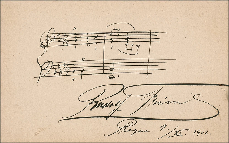 Lot 676 Rudolph Friml Signed Musical Quote