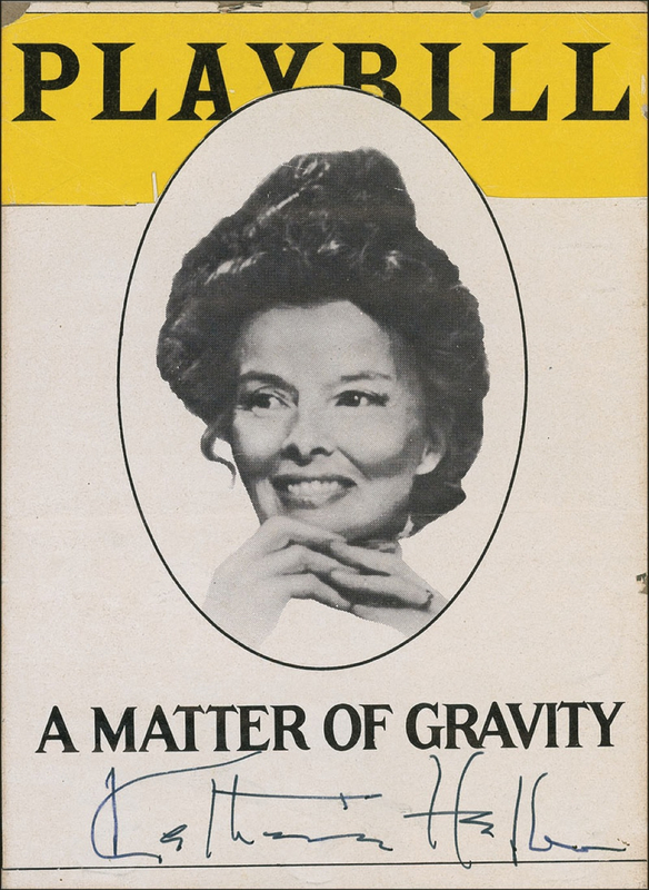 Lot 978 Katharine Hepburn Playbill Cover
