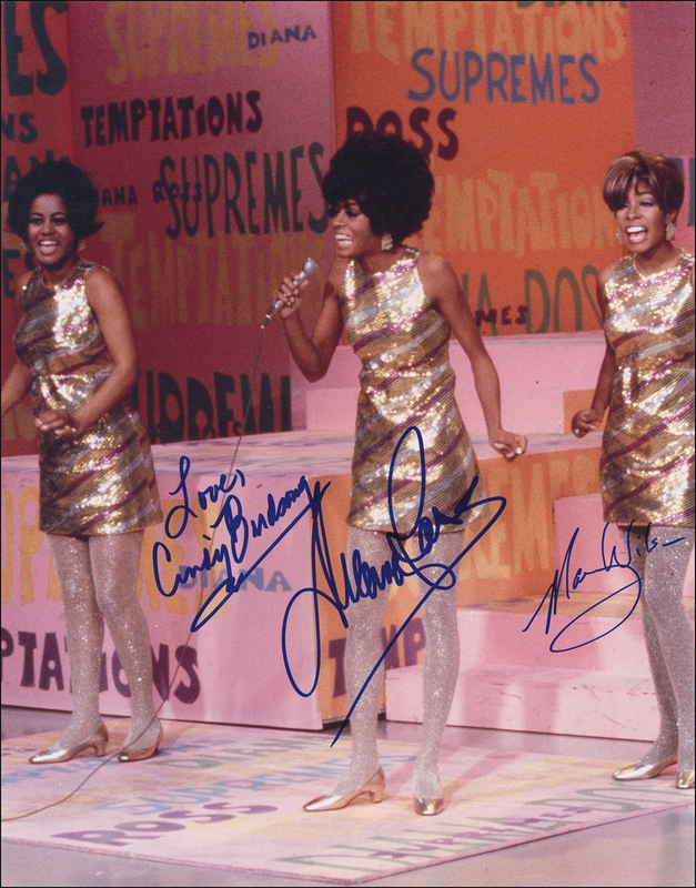 Lot 837 The Supremes Signed Photograph