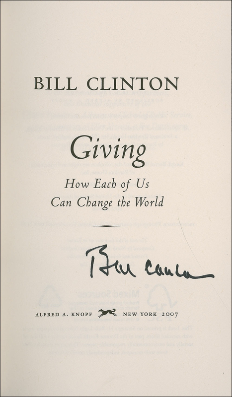 Lot 21 Bill Clinton Book