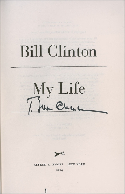 Lot 22 Bill Clinton Book