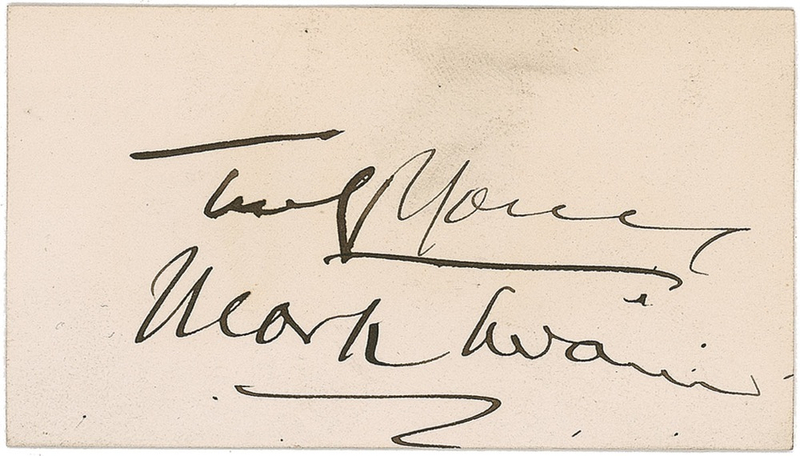 Lot 535 Samuel L. Clemens Signed Photograph