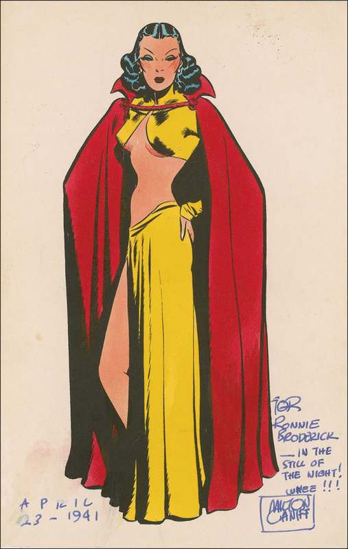 Lot 637 Milton Caniff Printed Sketch
