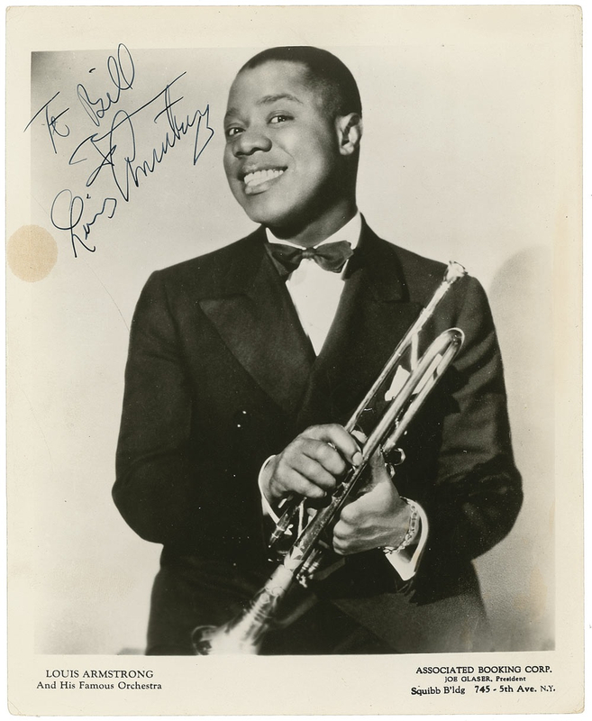 Lot 723 Louis Armstrong Signed Photograph