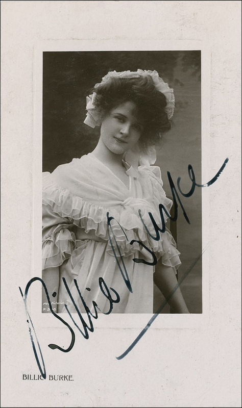 Lot 891 Billie Burke Signed Photograph