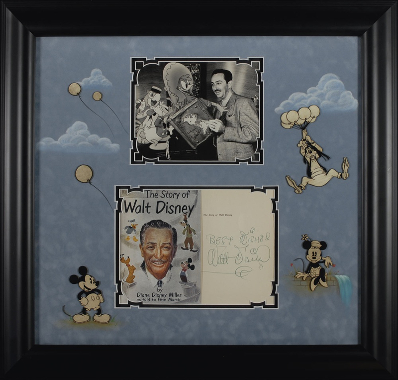 Lot 641 Walt Disney: Dazzling Disney signed book display