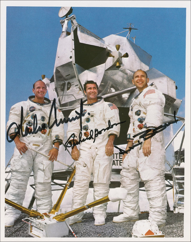 Lot 427 Apollo 12 Signed Photograph