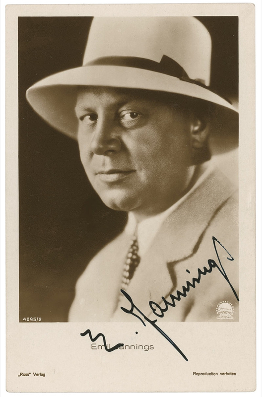Lot 995 Emil Jannings Signed Photograph