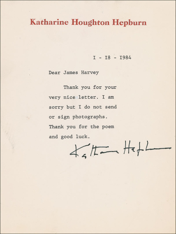 Lot 979 Katharine Hepburn