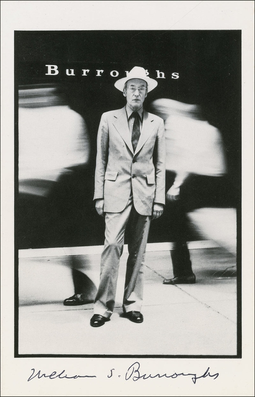 Lot 528 William S. Burroughs Signed Photograph