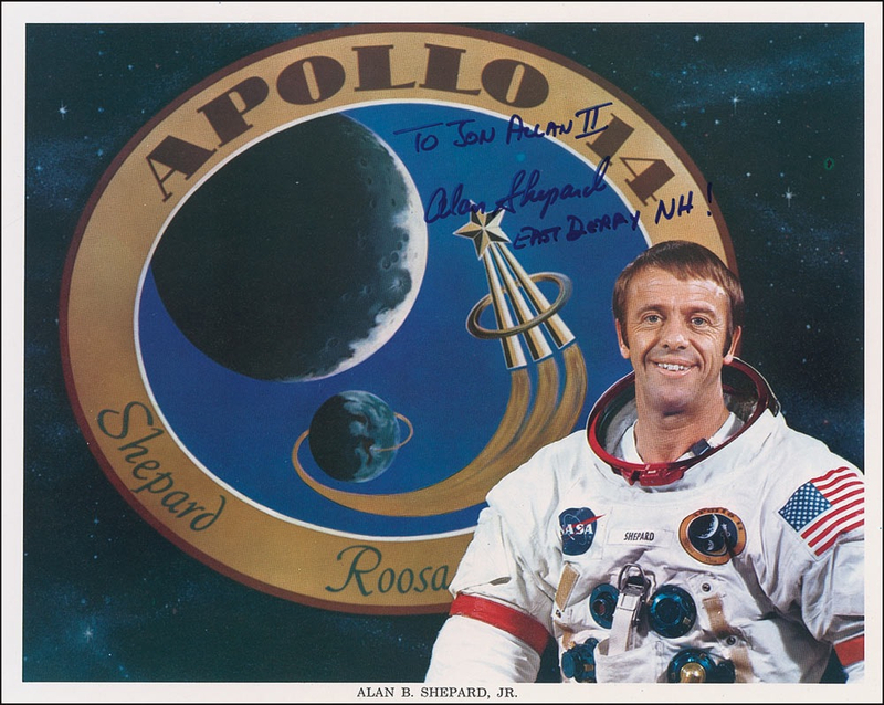 Lot 500 Alan Shepard Signed Photograph