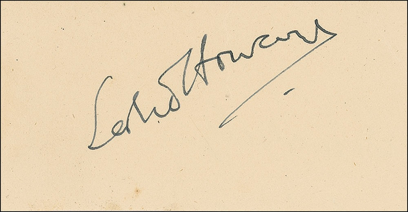 Lot 954 Gone with the Wind: Leslie Howard Signature
