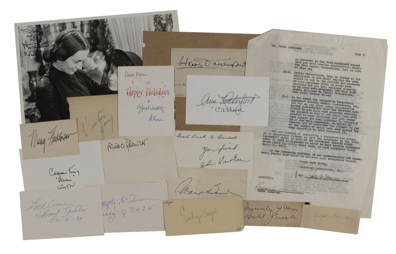 Lot 951 Gone with the Wind Signatures
