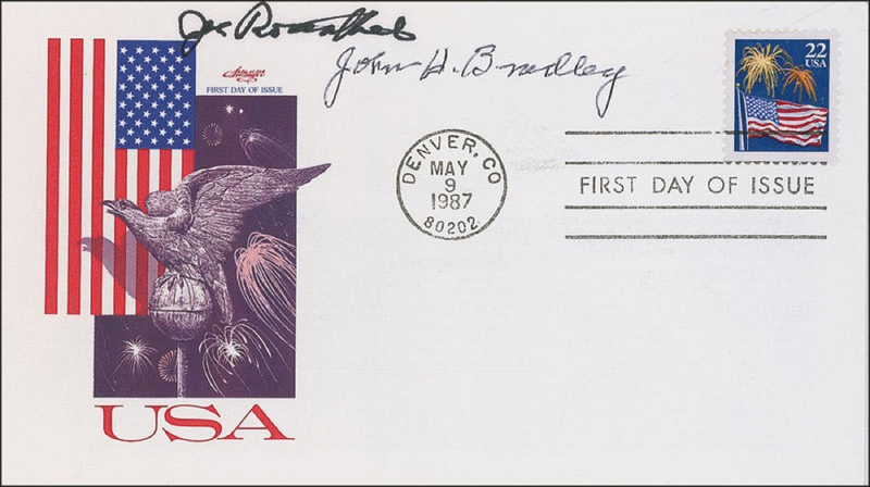 Lot 368 Iwo Jima: Rosenthal and Bradley First Day Cover
