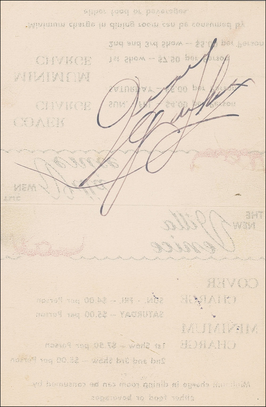 Lot 1129 Wizard of Oz: Judy Garland Signature
