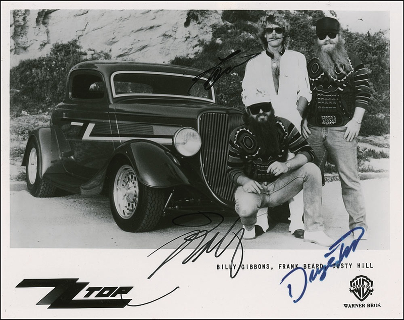 Lot 857 ZZ Top Signed Photograph