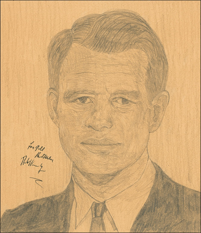 Lot 273 Robert F. Kennedy Sketch