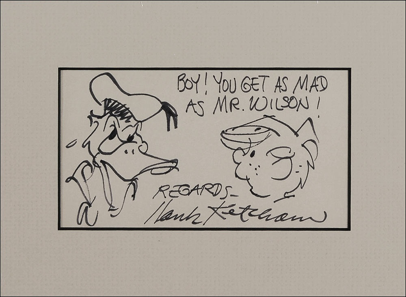 Lot 652 Hank Ketcham Sketch