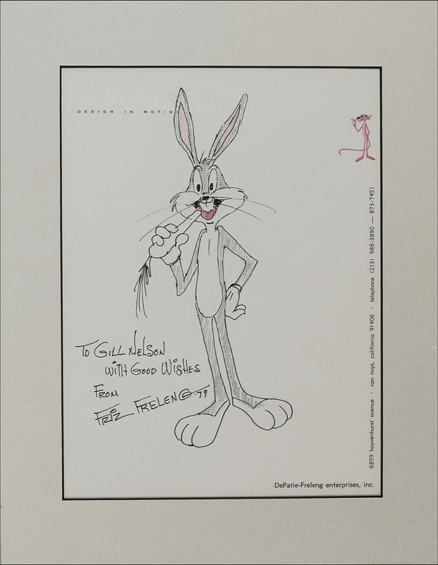 Lot 649 Friz Freleng Sketch