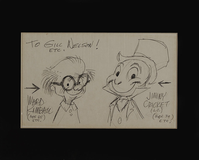 Lot 648 Disney: Ward Kimball Sketch