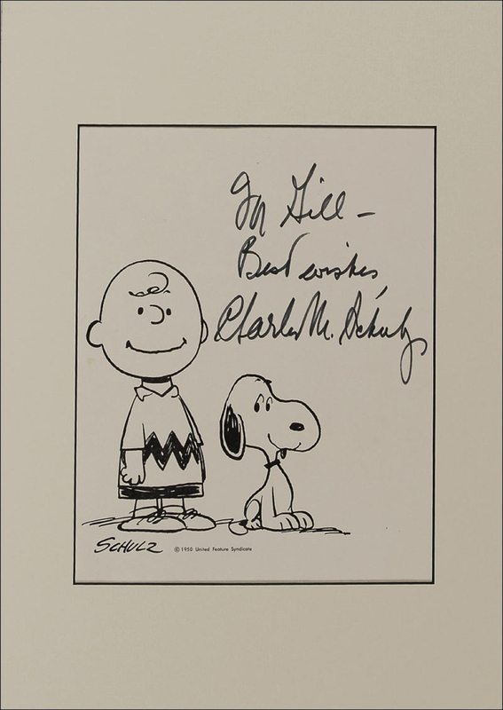 Lot 658 Charles Schulz Sketch